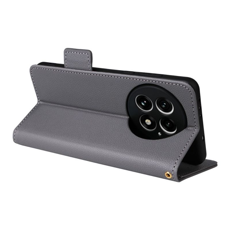 Etui Folio Oneplus 13 Teksturowana Skóra Syntetyczna Z Paskiem