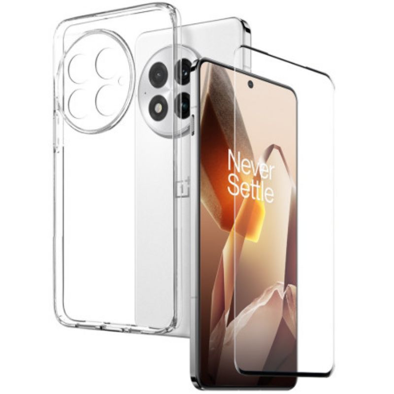 Etui Oneplus 13 Przezroczyste Szkło Hartowane 2 W 1
