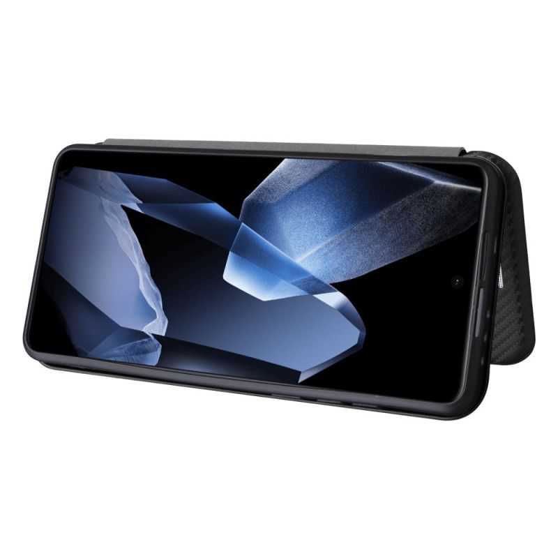 Flip Kotelot Oneplus 13 Etui Na Telefon Włókno Węglowe