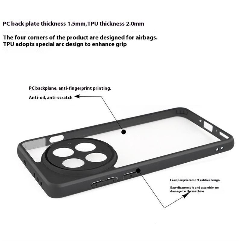 Futerały Oneplus 13 Etui Na Telefon Hybrydowa CZarna Ramka