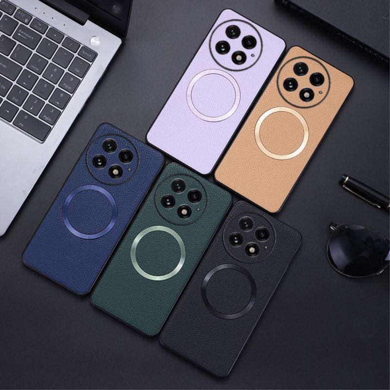 Futerały Oneplus 13 Etui Na Telefon Teksturowany Magsafe Kompatybilny Ze Sztuczną Skórą