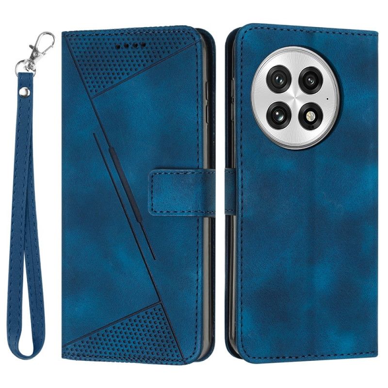 Obudowa Oneplus 13 Etui Na Telefon Paski Imitujące Zamsz