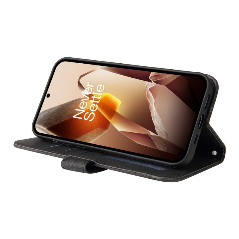 Skórzany Futerał Oneplus 13 Etui Na Telefon W Dotyku Z Paskiem