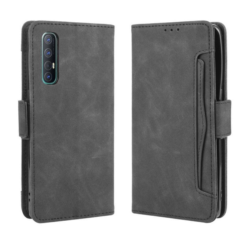 Etui Folio Oppo Find X2 Neo Czerwony Czarny Karta Wielofunkcyjna Pierwszej Klasy