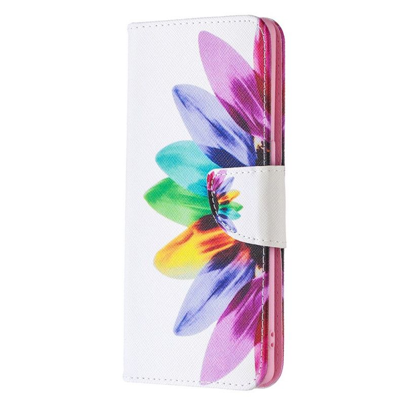 Etui Folio Oppo Find X2 Neo Kwiat Akwareli