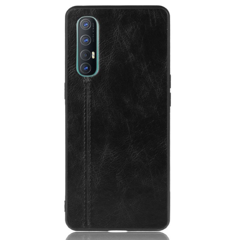 Etui Oppo Find X2 Neo Czerwony Czarny Szwy W Stylu Skóry