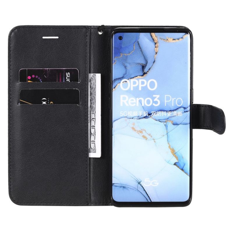 Pokrowce Oppo Find X2 Neo Czerwony Czarny Seria W Jednolitym Kolorze Z Paskiem