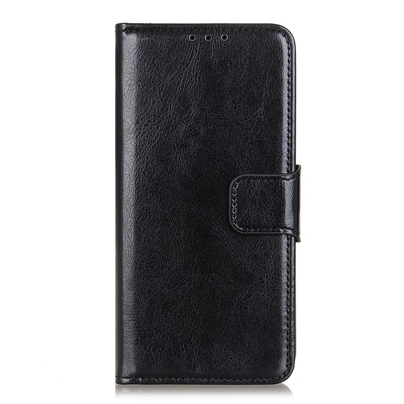 Etui Folio Samsung Galaxy Note 20 Ultra Czerwony Czarny Efekt Błyszczącej Skóry