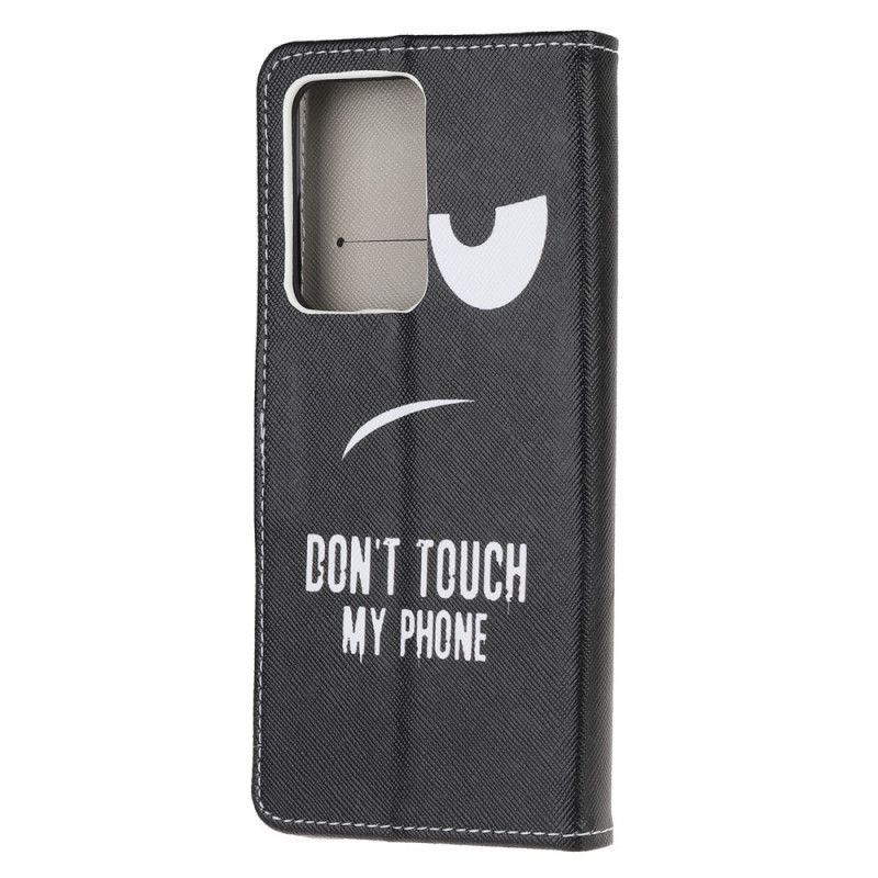 Etui Folio Samsung Galaxy Note 20 Ultra Nie Dotykaj Mojego Telefonu Etui Ochronne