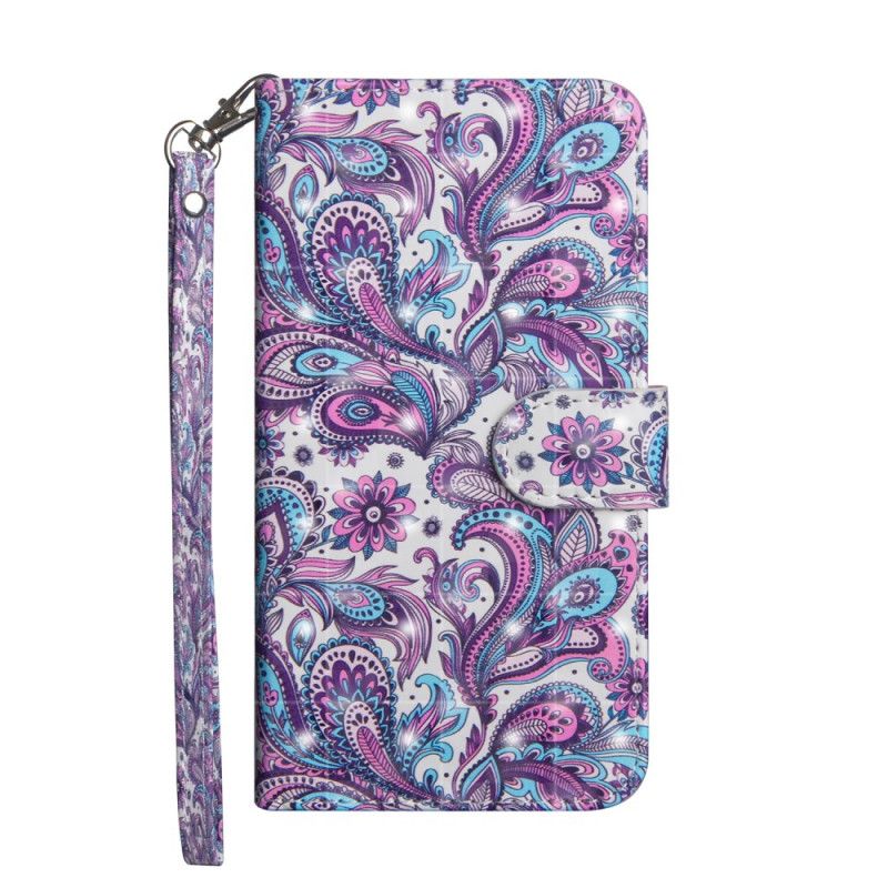 Etui Folio Samsung Galaxy Note 20 Ultra Wzorzyste Kwiaty Etui Ochronne