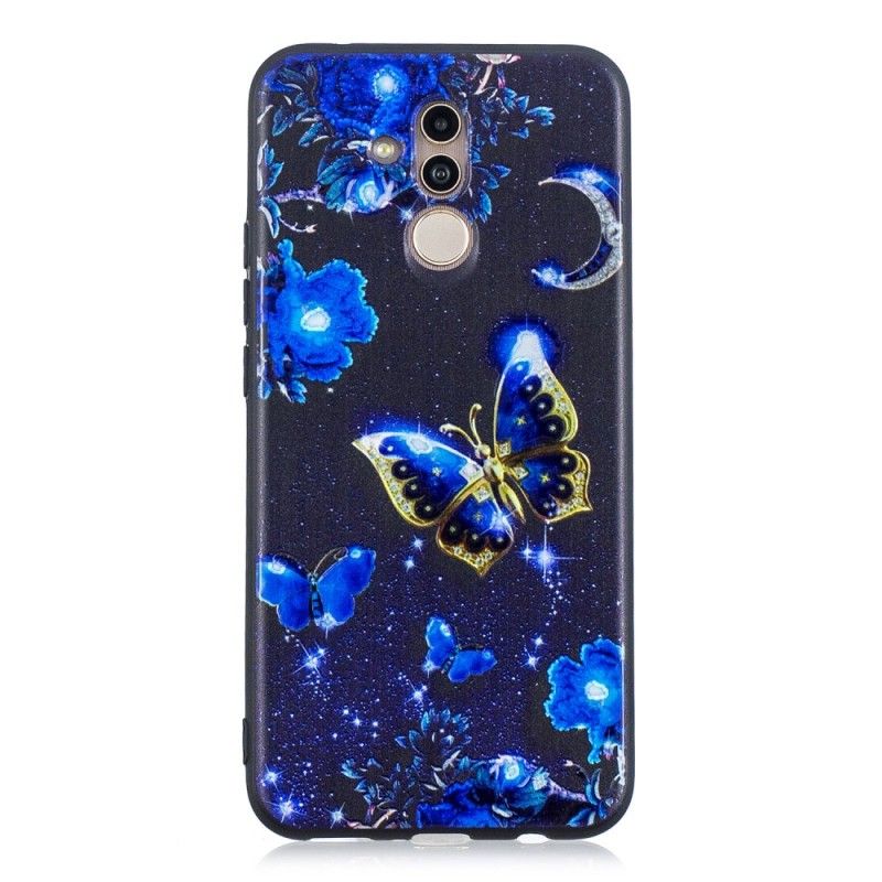 Etui Huawei Mate 20 Lite W Złotym Motyle