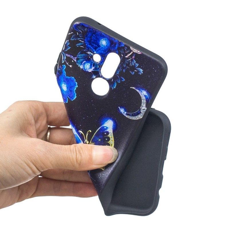 Etui Huawei Mate 20 Lite W Złotym Motyle