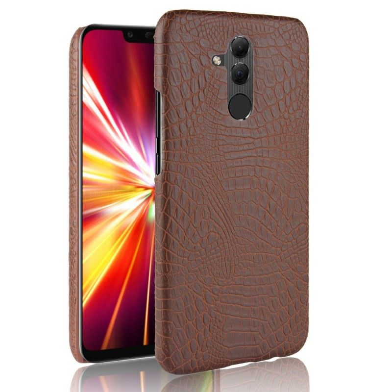 Futerały Huawei Mate 20 Lite Czerwony Czarny Etui na Telefon Efekt Skóry Krokodyla