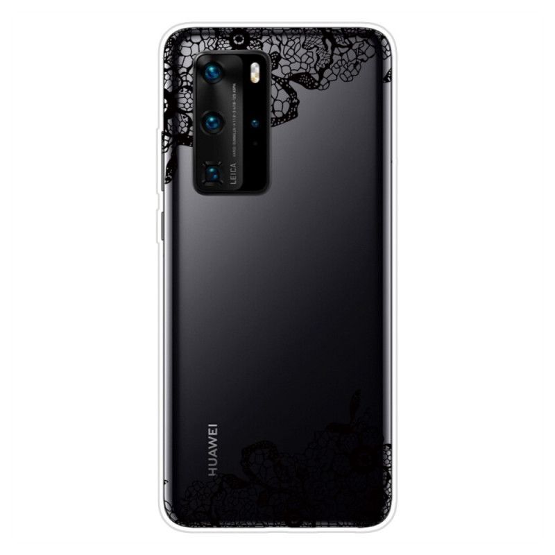 Etui Huawei P40 Cienka Koronka Etui Ochronne