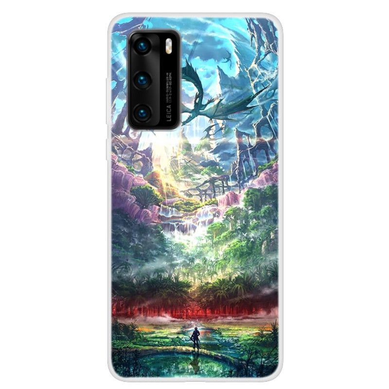 Etui Huawei P40 Niebiańska Natura Etui Ochronne