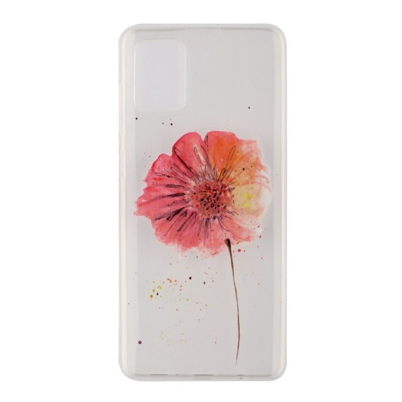 Etui Huawei P40 Przezroczysty Mak Aquarell Etui Ochronne