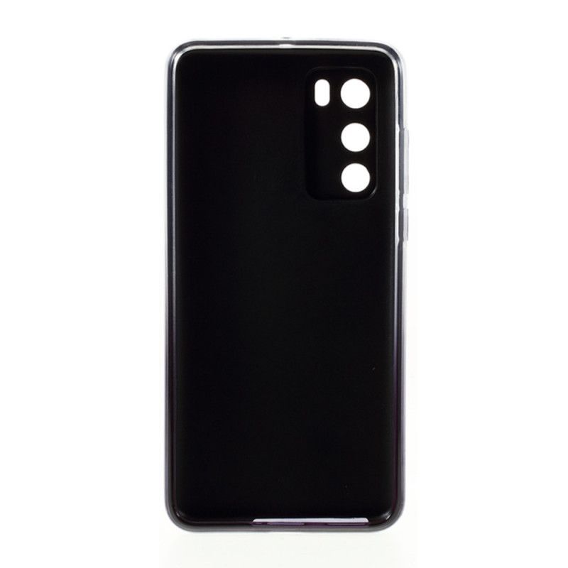 Futerały Huawei P40 Magenta Czarny Etui na Telefon Brokat Gradientowy