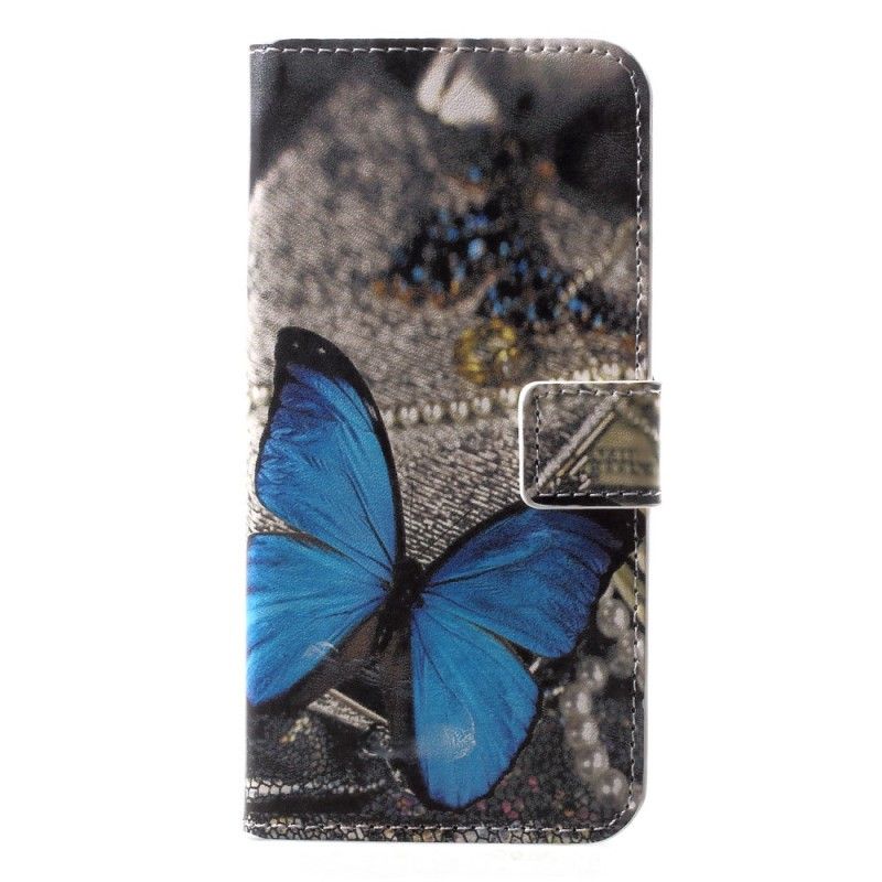 Etui Folio Huawei P20 Lite Niebieski Motyl