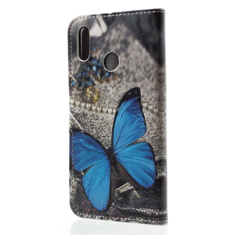Etui Folio Huawei P20 Lite Niebieski Motyl