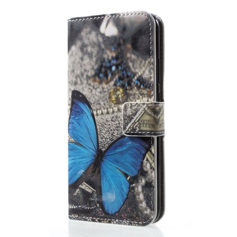 Etui Folio Huawei P20 Lite Niebieski Motyl