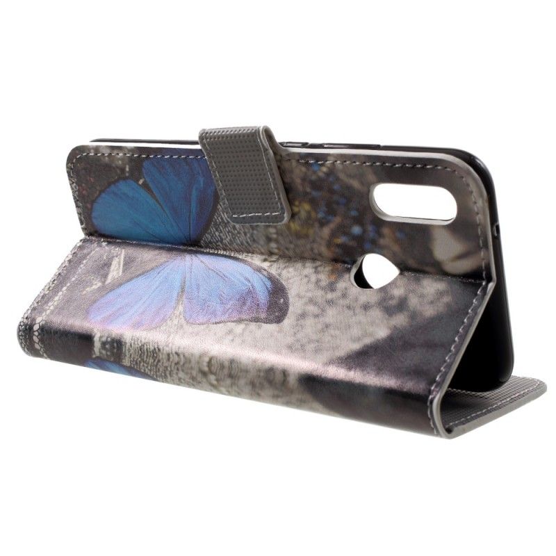 Etui Folio Huawei P20 Lite Niebieski Motyl