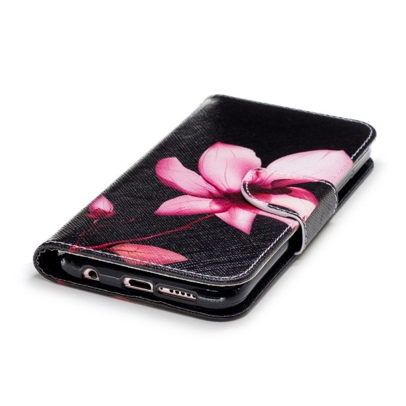 Etui Folio Huawei P20 Lite Różowy Kwiat Etui Ochronne