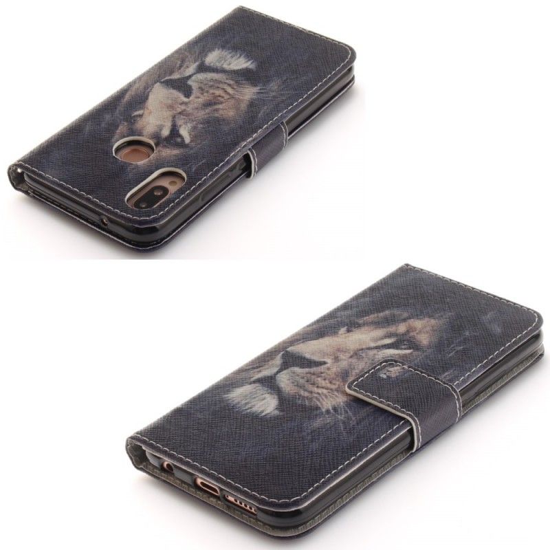 Etui Folio Huawei P20 Lite Śniący Lew Etui Ochronne