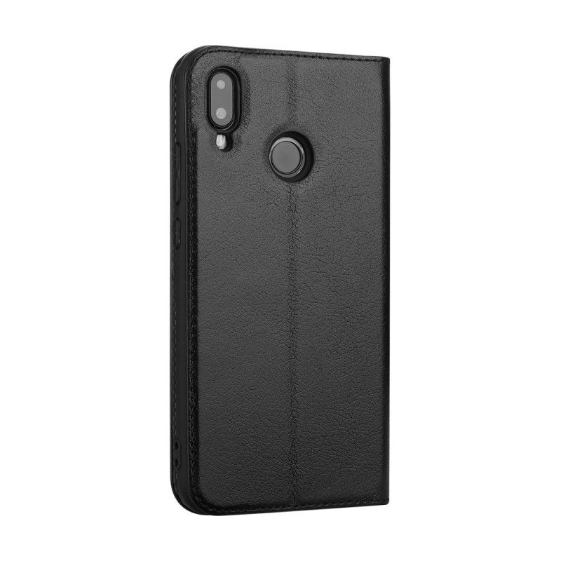 Zobacz Okładkę Huawei P20 Lite Ciemnoczerwony Czarny Efekt Podwójnej Skóry