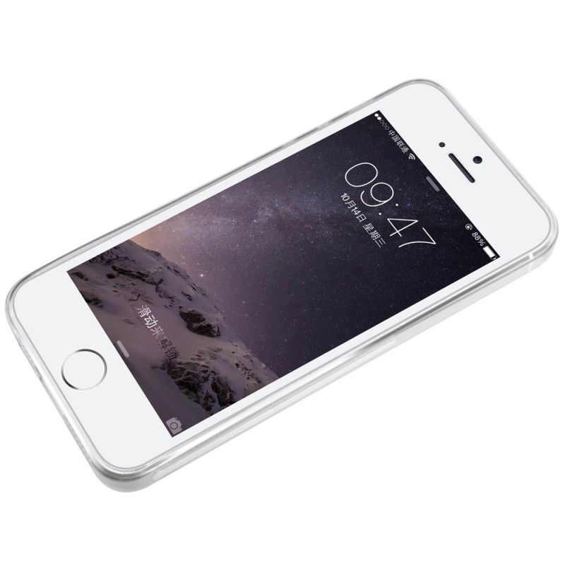 Etui iPhone 5 / 5S / SE Biały Przezroczysty Nillkin Etui Ochronne