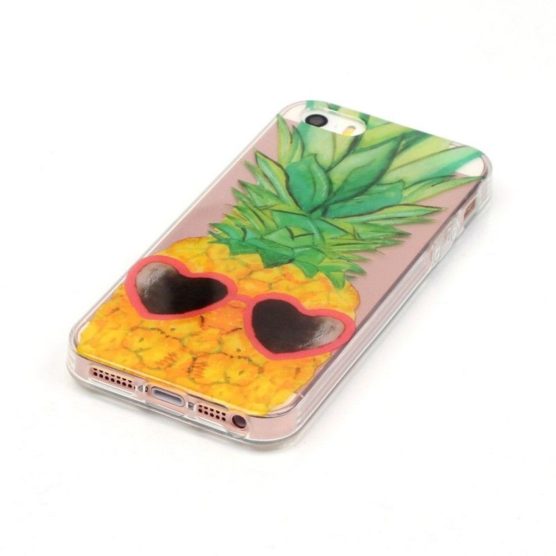 Etui iPhone 5 / 5S / SE Przezroczysty Ananas Incognito Etui Ochronne