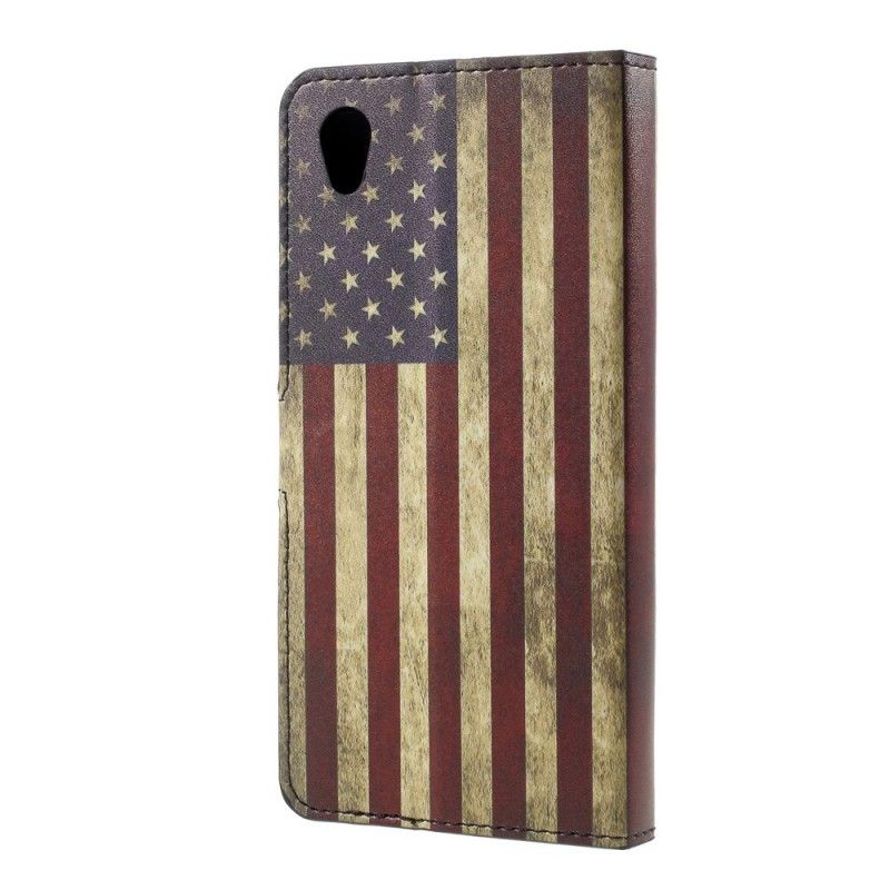 Etui Folio Sony Xperia L1 Flaga Usa Etui Ochronne