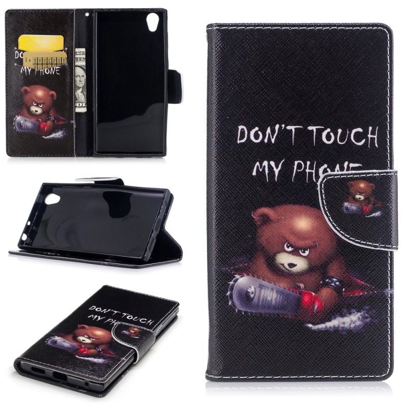 Etui Folio Sony Xperia L1 Niebezpieczny Niedźwiedź