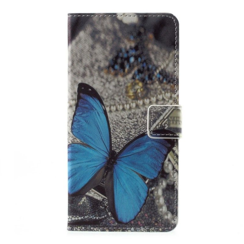 Etui Folio Sony Xperia L1 Niebieski Motyl