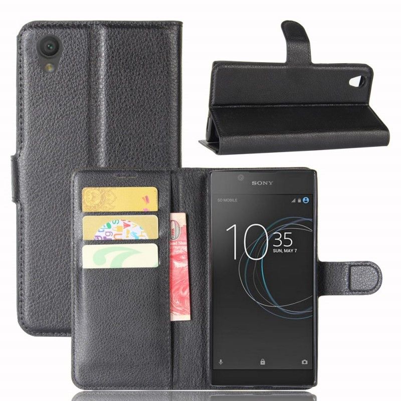 Etui Folio Sony Xperia L1 Purpurowy Klasyczny Etui Ochronne