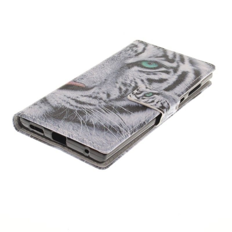 Etui Folio Sony Xperia L1 Twarz Tygrysa Etui Ochronne