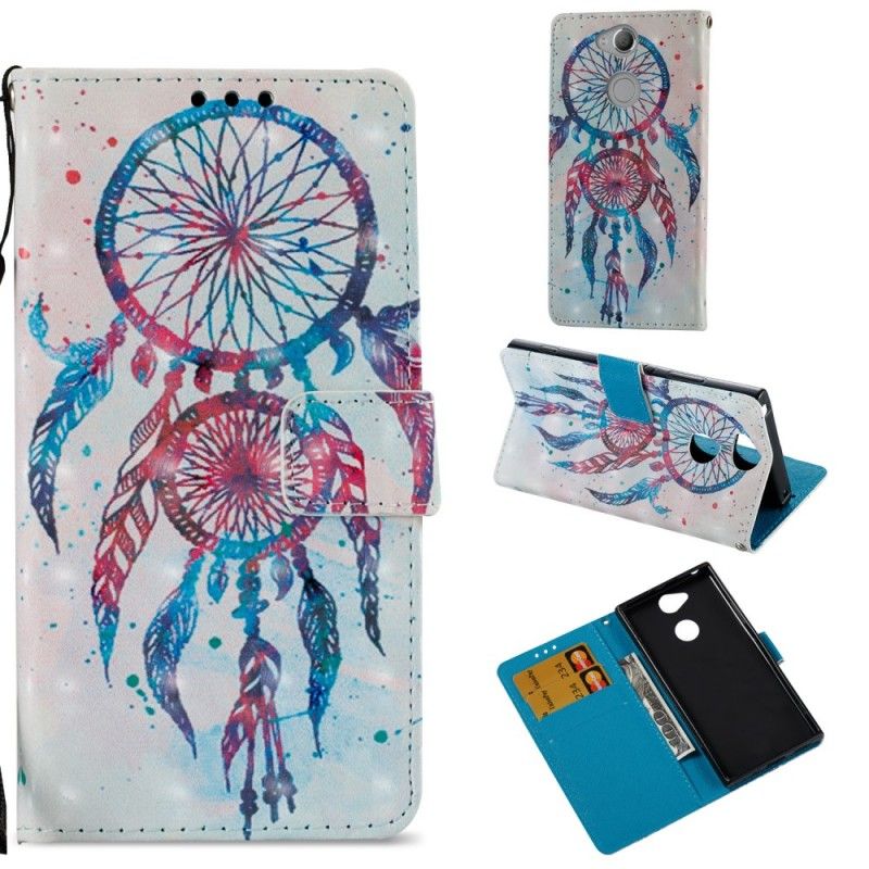 Etui Folio Sony Xperia XA2 3D Kolorowy Łapacz Snów Etui Ochronne