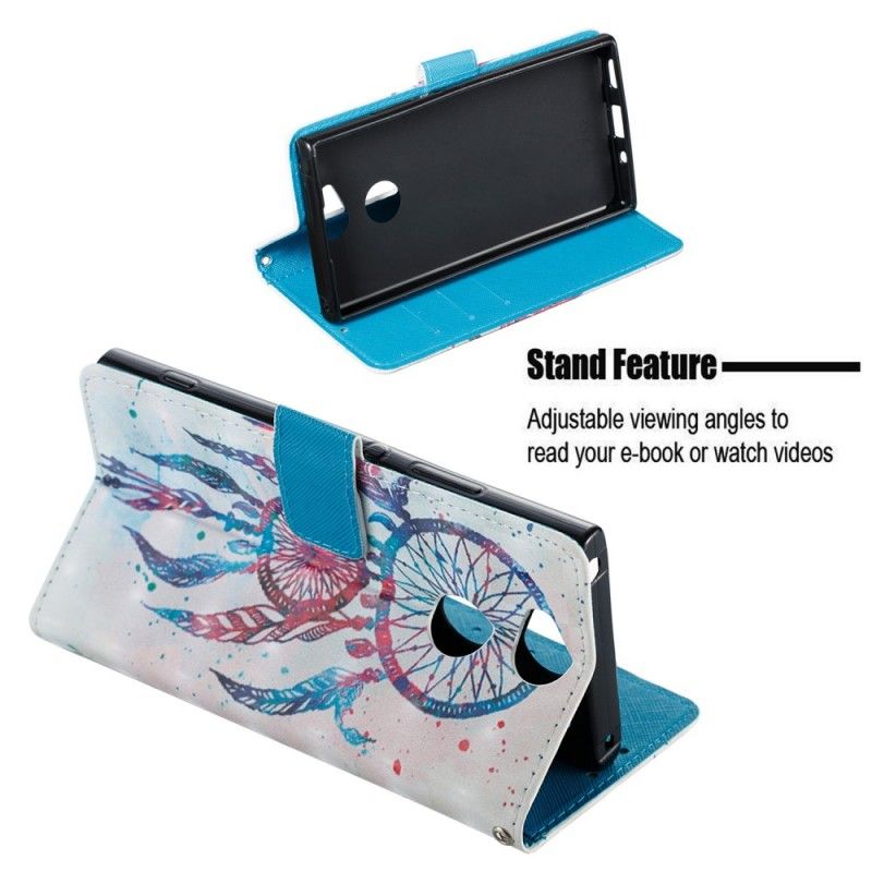 Etui Folio Sony Xperia XA2 3D Kolorowy Łapacz Snów Etui Ochronne
