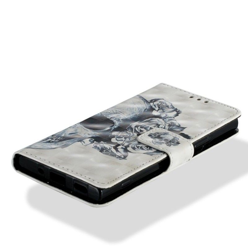 Obudowa Sony Xperia XA2 Etui na Telefon 3D Kwiat Czaszki