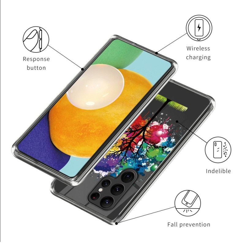 Etui Do Samsung Galaxy S24 Ultra 5g Kolorowe Drzewo