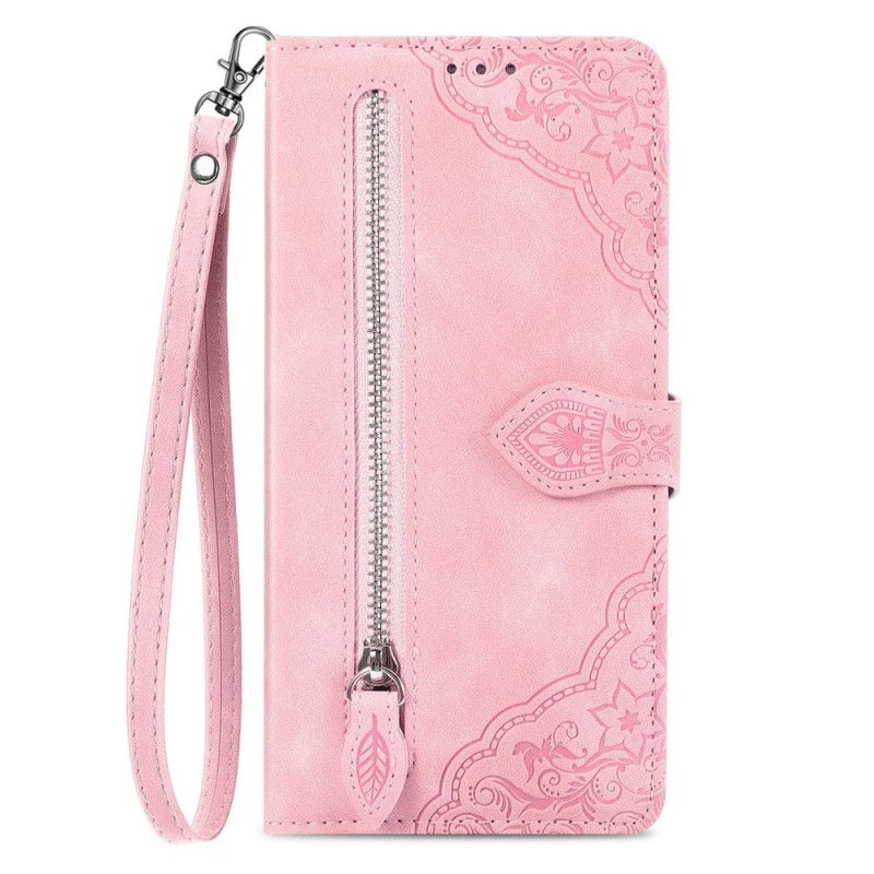 Etui Folio Samsung Galaxy S24 Ultra 5g Dyskretny Koronkowy Pasek Etui Ochronne