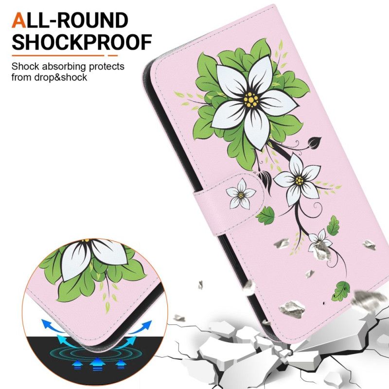 Etui Folio Samsung Galaxy S24 Ultra 5g Lilia Z Paskiem Etui Ochronne