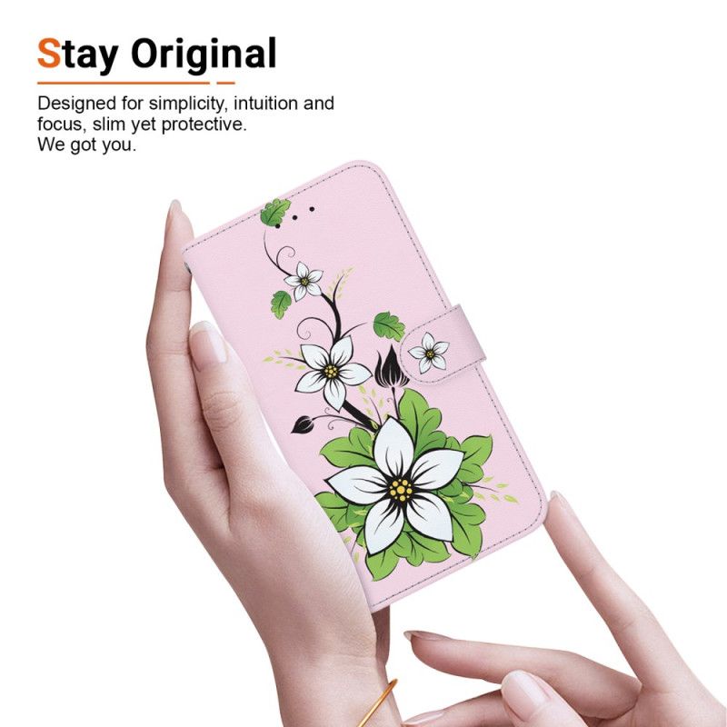 Etui Folio Samsung Galaxy S24 Ultra 5g Lilia Z Paskiem Etui Ochronne