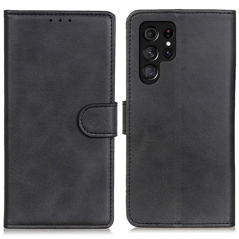 Etui Folio Samsung Galaxy S24 Ultra 5g Matowa Sztuczna Skóra Etui Ochronne