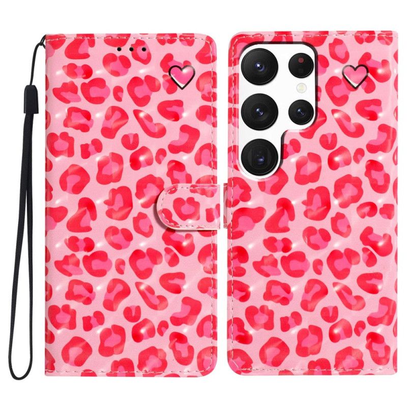 Etui Folio Samsung Galaxy S24 Ultra 5g Nadruk W Różową Panterkę