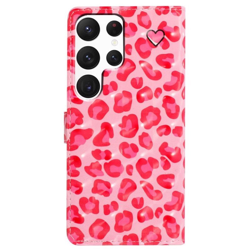 Etui Folio Samsung Galaxy S24 Ultra 5g Nadruk W Różową Panterkę