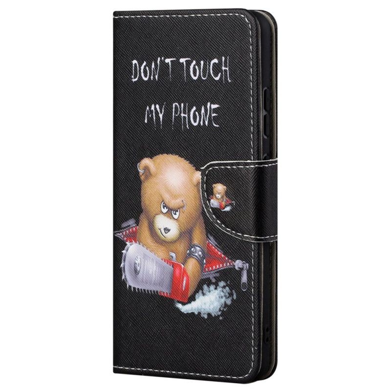 Etui Folio Samsung Galaxy S24 Ultra 5g Niebezpieczny Niedźwiedź Etui Ochronne