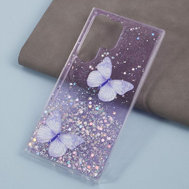 Etui Samsung Galaxy S24 Ultra 5g Brokat Z Motylami