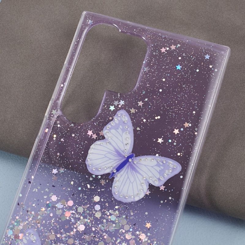 Etui Samsung Galaxy S24 Ultra 5g Brokat Z Motylami