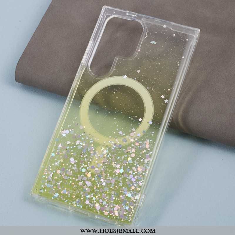 Etui Samsung Galaxy S24 Ultra 5g Brokat Zgodny Z Magsafe Etui Ochronne