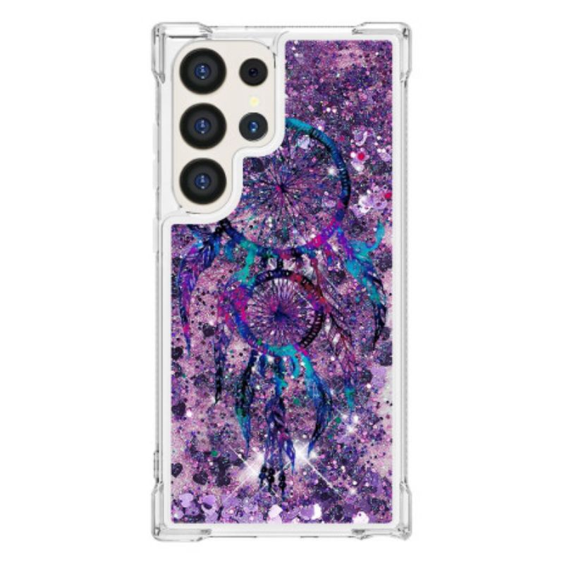 Etui Samsung Galaxy S24 Ultra 5g Cekiny Łapacze Snów Etui Ochronne